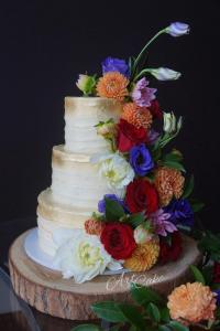 Bohemian Rustic Wedding Cake