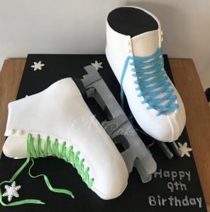 Ice skating boots Cake