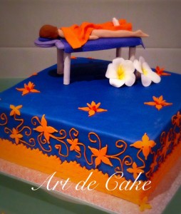 Massage Table Cake